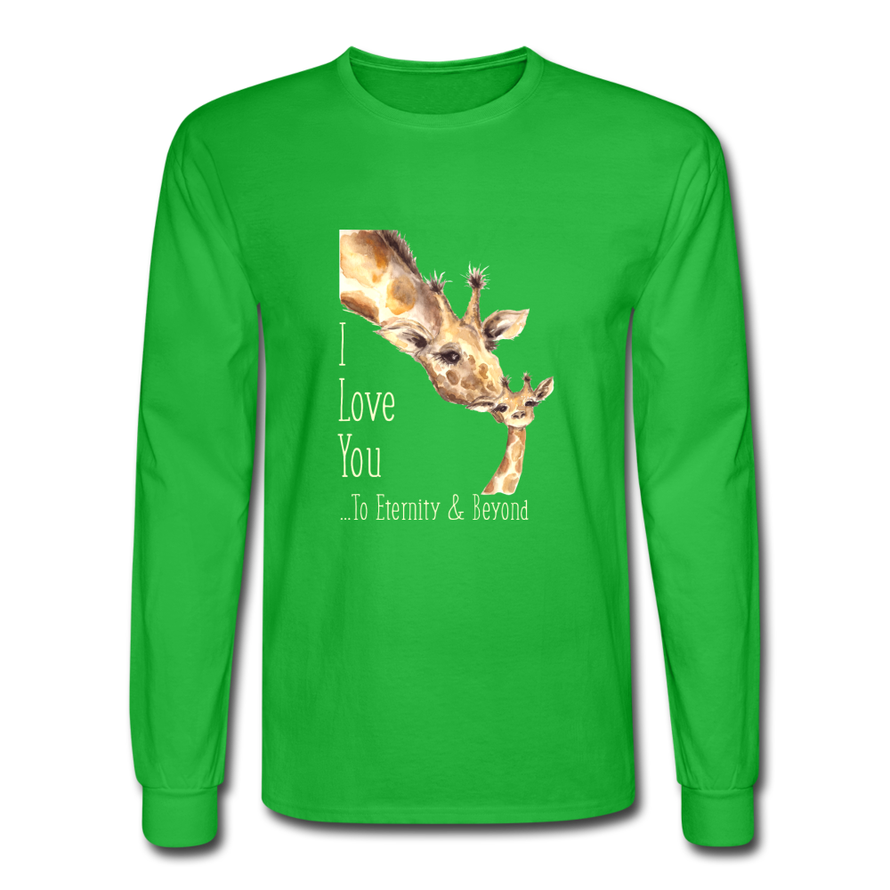 Eternity & Beyond - Men's Long Sleeve T-Shirt - bright green