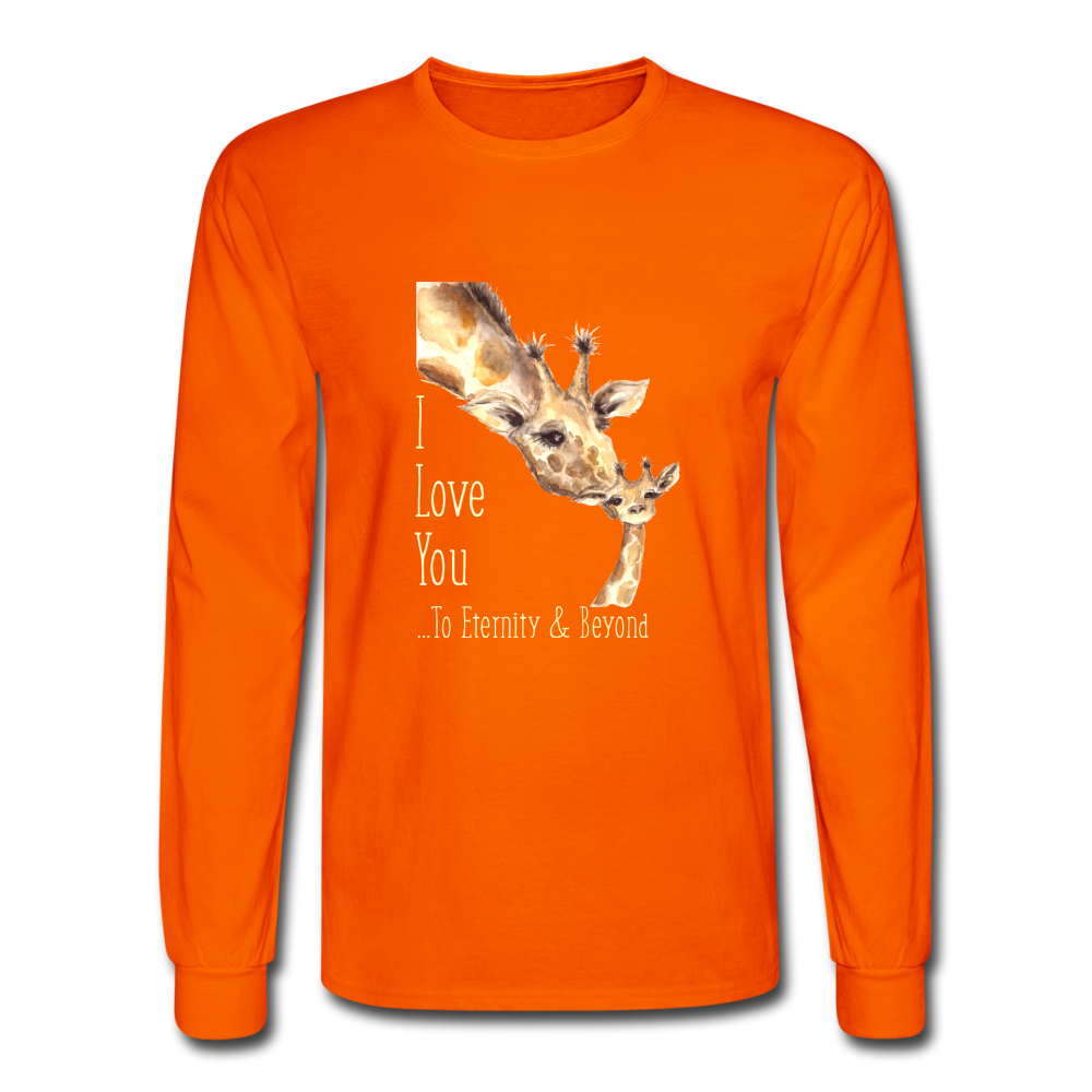 Eternity & Beyond - Men's Long Sleeve T-Shirt - orange