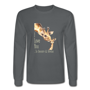 Eternity & Beyond - Men's Long Sleeve T-Shirt - charcoal