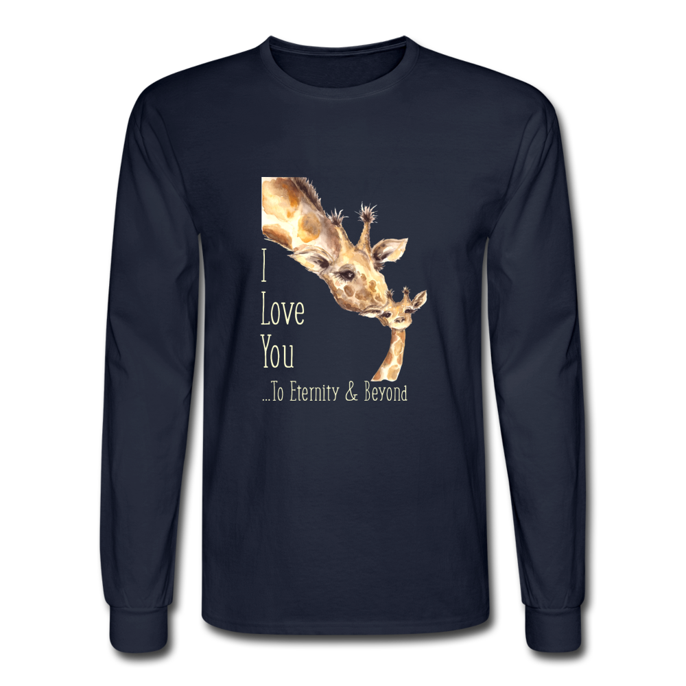 Eternity & Beyond - Men's Long Sleeve T-Shirt - navy