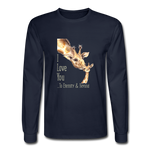 Eternity & Beyond - Men's Long Sleeve T-Shirt - navy