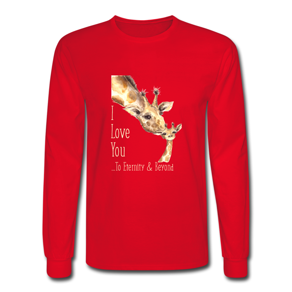 Eternity & Beyond - Men's Long Sleeve T-Shirt - red