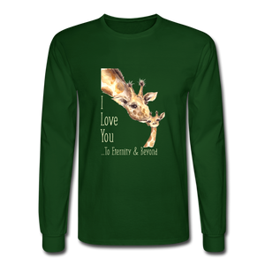 Eternity & Beyond - Men's Long Sleeve T-Shirt - forest green