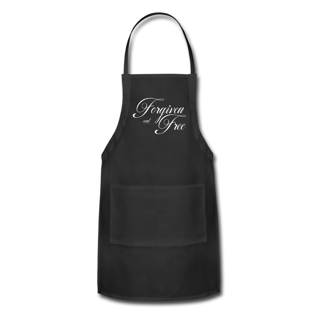 Forgiven & Free - Adjustable Apron - black