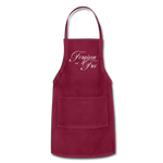 Forgiven & Free - Adjustable Apron - burgundy