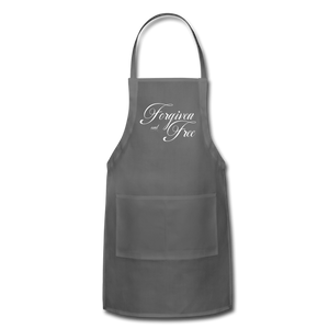 Forgiven & Free - Adjustable Apron - charcoal