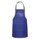 Forgiven & Free - Adjustable Apron - royal blue