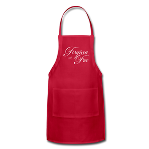 Forgiven & Free - Adjustable Apron - red