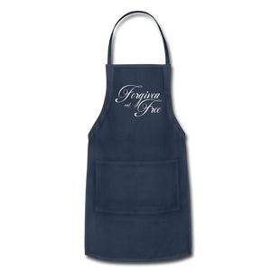 Forgiven & Free - Adjustable Apron - navy