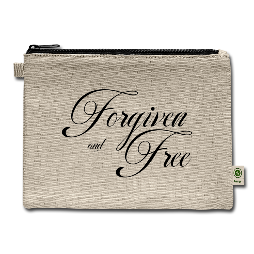 Forgiven & Free - Carry All Pouch - natural