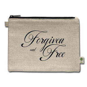 Forgiven & Free - Carry All Pouch - natural