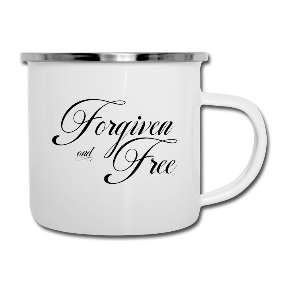 Forgiven & Free - Camper Mug - white