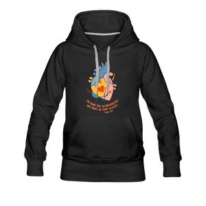 He Heals the Brokenhearted - Women’s Premium Hoodie - black