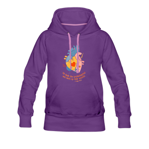 He Heals the Brokenhearted - Women’s Premium Hoodie - purple