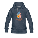 He Heals the Brokenhearted - Women’s Premium Hoodie - heather denim