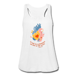 He Heals the Brokenhearted - Women's Flowy Tank Top - white