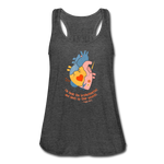 He Heals the Brokenhearted - Women's Flowy Tank Top - deep heather