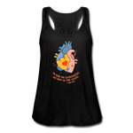He Heals the Brokenhearted - Women's Flowy Tank Top - black