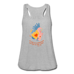 He Heals the Brokenhearted - Women's Flowy Tank Top - heather gray
