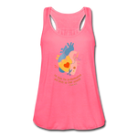 He Heals the Brokenhearted - Women's Flowy Tank Top - neon pink