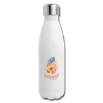 He Heals the Brokenhearted - Insulated Stainless Steel Water Bottle - white