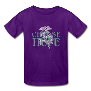 Choose Hope - Kids' T-Shirt - purple