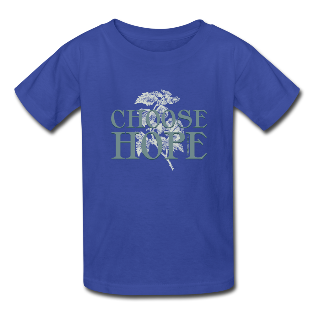 Choose Hope - Kids' T-Shirt - royal blue