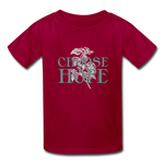 Choose Hope - Kids' T-Shirt - dark red
