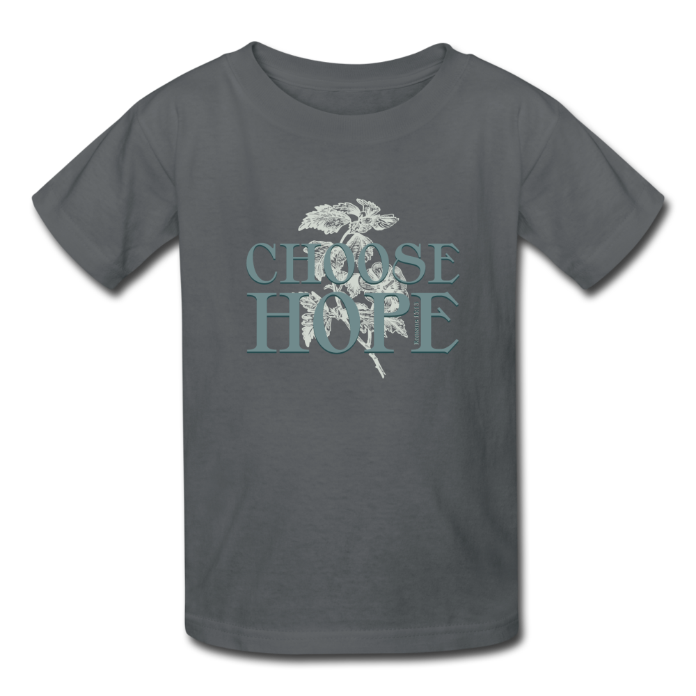 Choose Hope - Kids' T-Shirt - charcoal