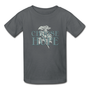 Choose Hope - Kids' T-Shirt - charcoal
