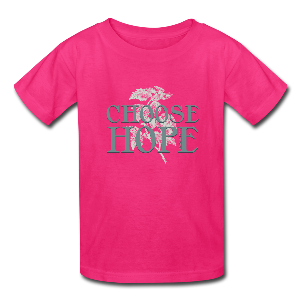 Choose Hope - Kids' T-Shirt - fuchsia