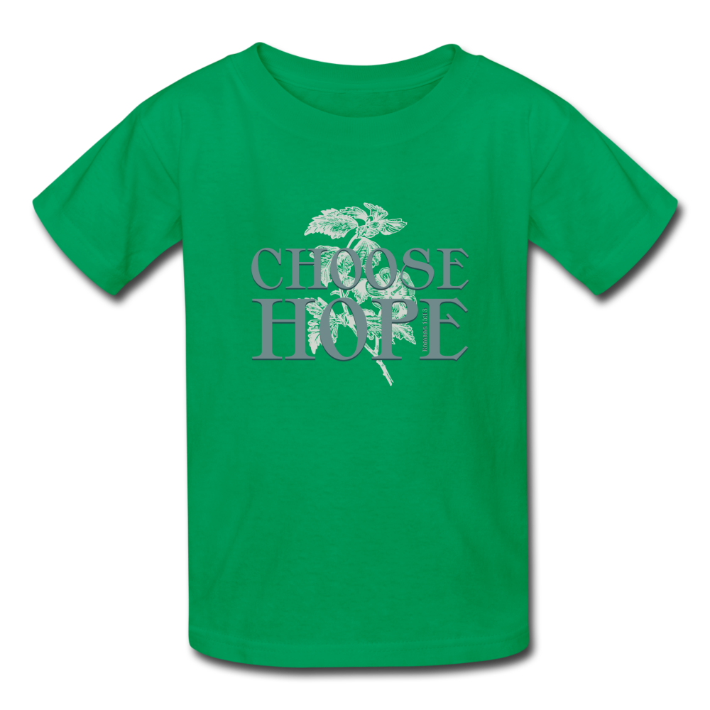 Choose Hope - Kids' T-Shirt - kelly green
