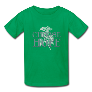 Choose Hope - Kids' T-Shirt - kelly green