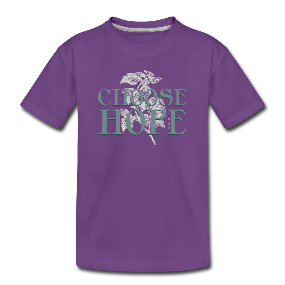 Choose Hope - Toddler Premium T-Shirt - purple