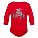 Choose Hope - Organic Long Sleeve Baby Bodysuit - red