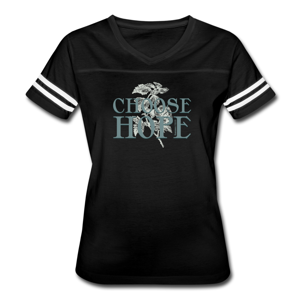 Choose Hope - Women’s Vintage Sport T-Shirt - black/white