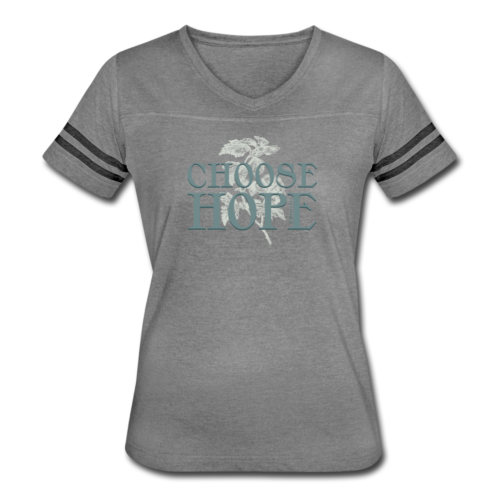 Choose Hope - Women’s Vintage Sport T-Shirt - heather gray/charcoal