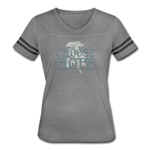Choose Hope - Women’s Vintage Sport T-Shirt - heather gray/charcoal