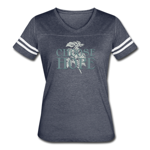 Choose Hope - Women’s Vintage Sport T-Shirt - vintage navy/white