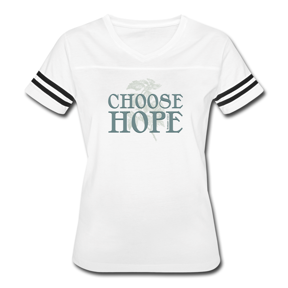 Choose Hope - Women’s Vintage Sport T-Shirt - white/black