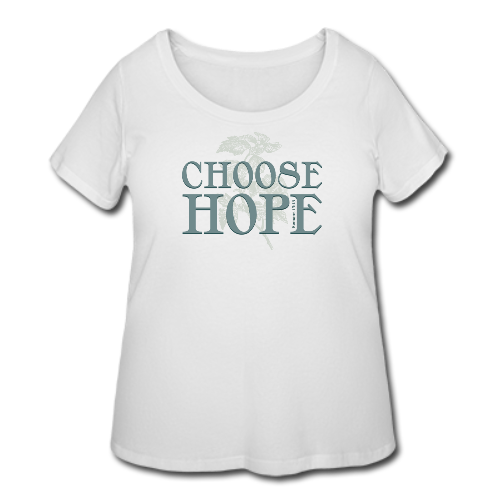 Choose Hope - Women’s Curvy T-Shirt - white