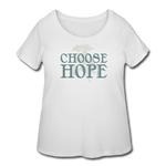 Choose Hope - Women’s Curvy T-Shirt - white