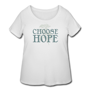 Choose Hope - Women’s Curvy T-Shirt - white