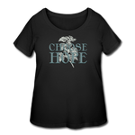 Choose Hope - Women’s Curvy T-Shirt - black
