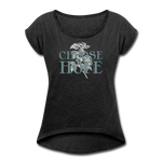 Choose Hope - Women's Roll Cuff T-Shirt - heather black
