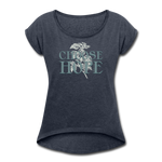 Choose Hope - Women's Roll Cuff T-Shirt - navy heather