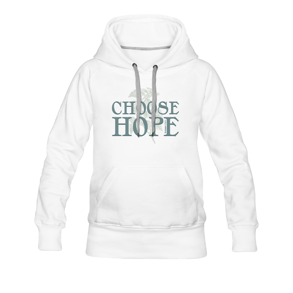 Choose Hope - Women’s Premium Hoodie - white