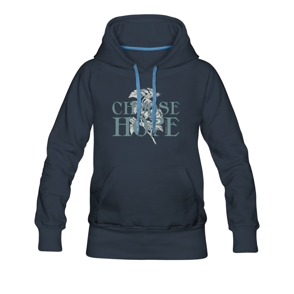 Choose Hope - Women’s Premium Hoodie - navy