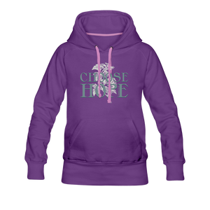 Choose Hope - Women’s Premium Hoodie - purple