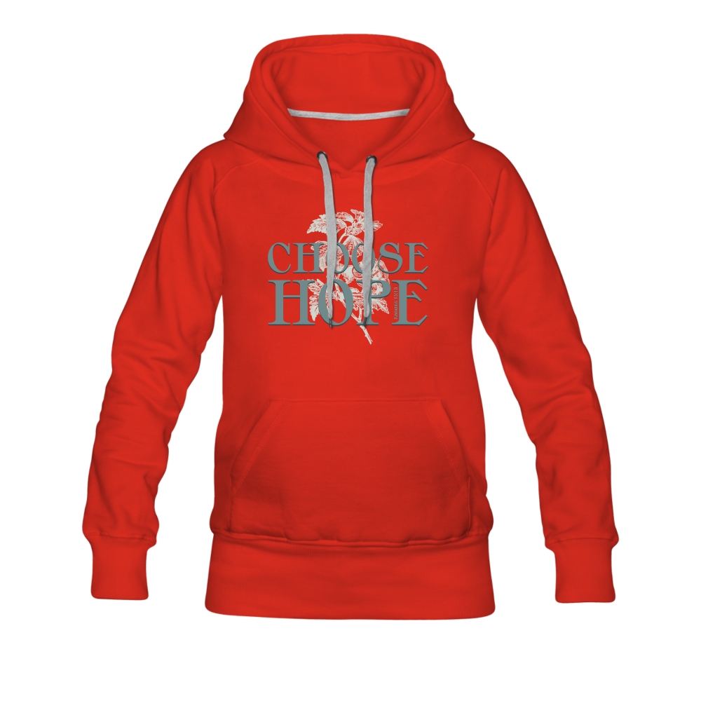 Choose Hope - Women’s Premium Hoodie - red